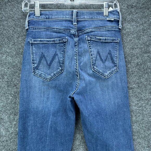 Mother‎ Jeans 25 Stash Tripper Ankle Blue High Rise Button Fly Stretch USA - Picture 5 of 16